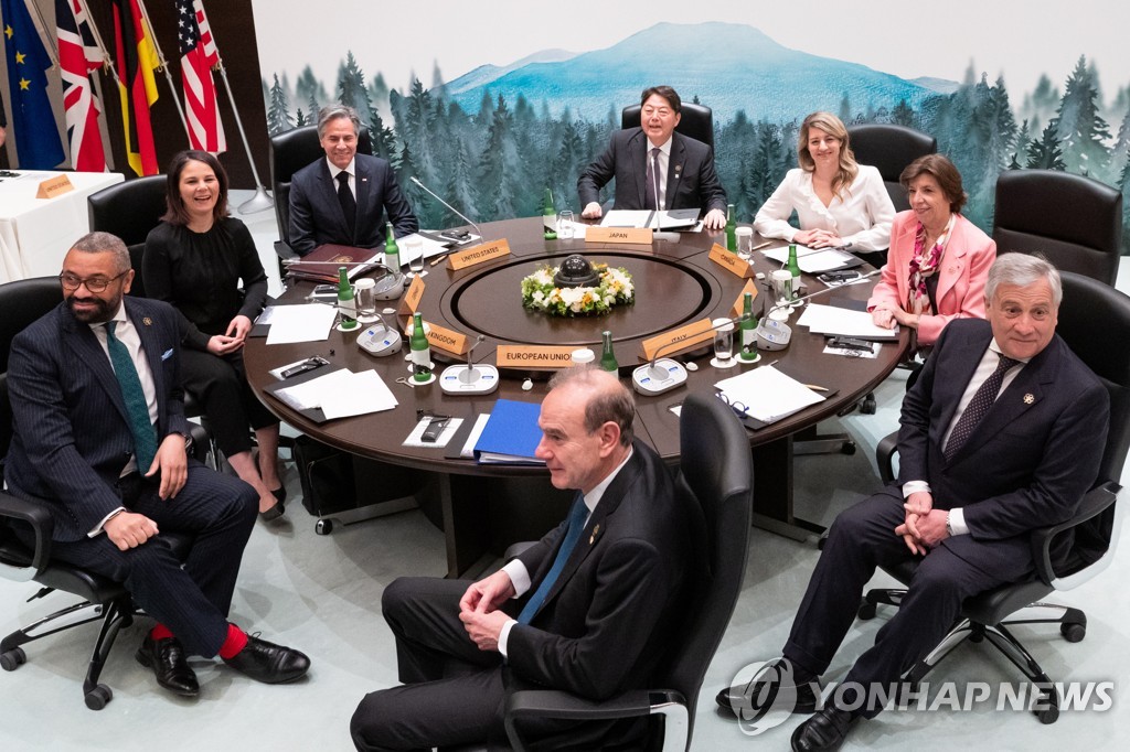 G7 외교장관 회의 영국서 열린다…"중국·우크라 문제 논의"