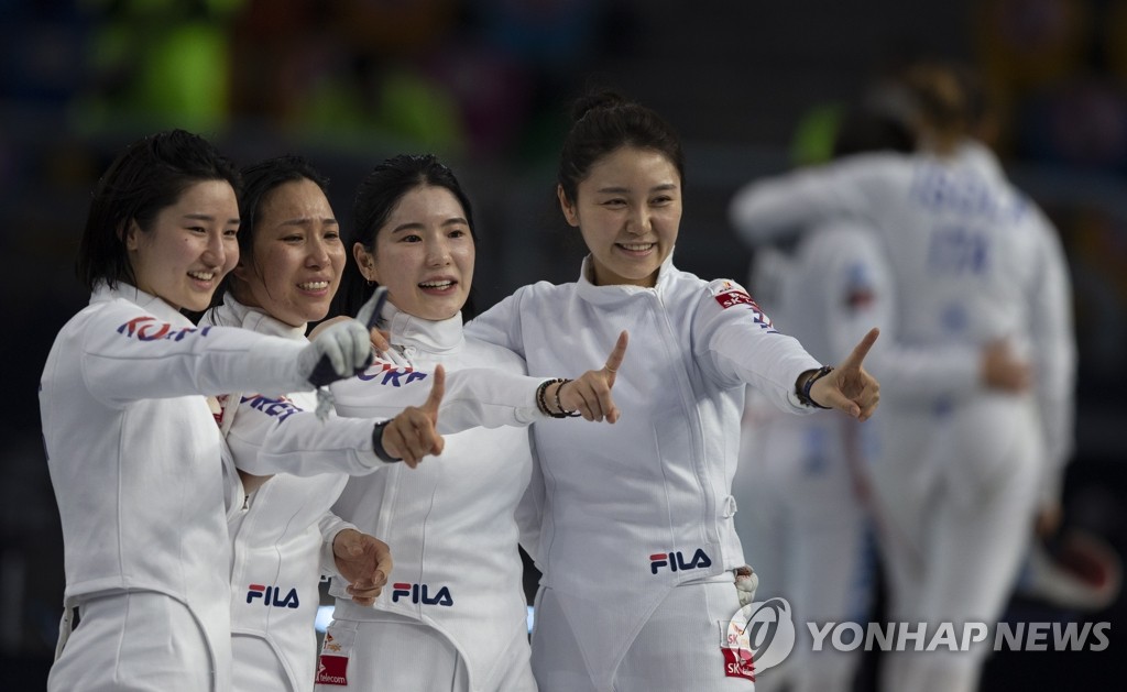 한국 펜싱 남자 사브르·여자 에페, 아시아선수권 단체전 우승(종합)