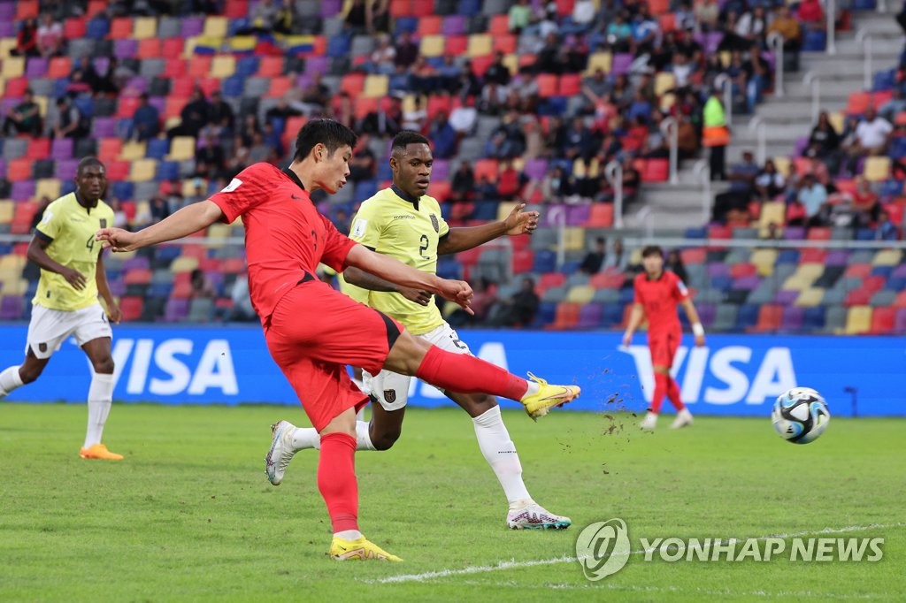 '배준호 1골 1도움' 김은중호, 에콰도르 꺾고 U-20 월드컵 8강행(종합)