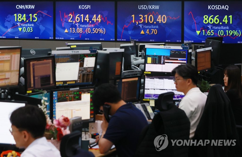 코스피, 0.5% 상승 마감…2,610대 장 종료