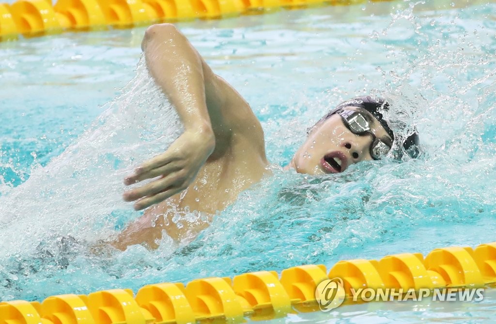 황선우, 자유형 200ｍ 1분44초61…판잔러 넘고 랭킹 1위 등극(종합2보)