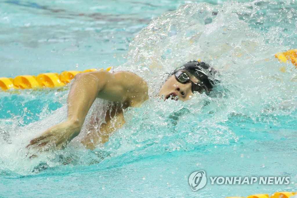 황선우, 자유형 200ｍ 1분44초61…판잔러 넘고 랭킹 1위 등극(종합2보)