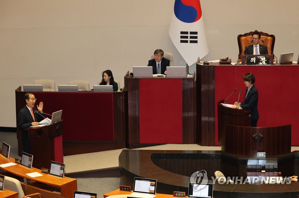 野, 고민정과 설전 벌인 한총리에 "불성실·오만…경질해야"