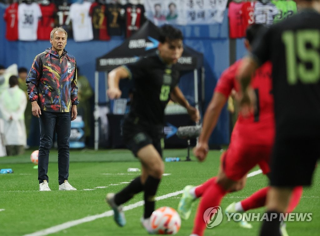 '유효슈팅 1개' 클린스만호, 엘살바도르와 0-0으로 전반 마무리