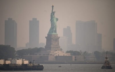 "뉴욕시, 세계 최악의 공기질 2위"…캐나다 산불 영향