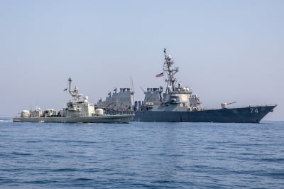 미해군 "걸프 해역서 사우디·UAE 해군과 잇달아 공동 훈련"