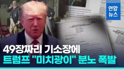 [영상] 49장짜리 기소장에 37개 혐의 '빼곡'…트럼프 분노