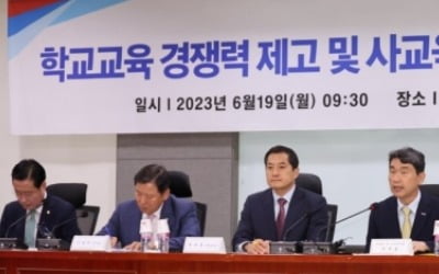 당정 "수능 '킬러문항' 출제 배제…자사고·외고·국제고 존치"