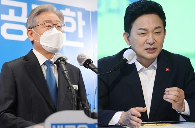 이재명 더불어민주당 대표(왼쪽), 원희룡 국토교통부 장관. / 사진=뉴스1
