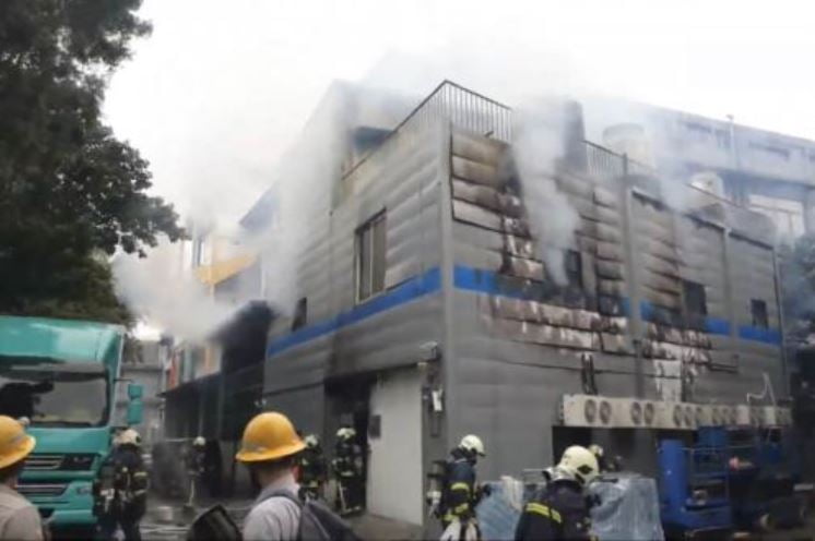 지난해 3월 화재가 발생한 다퉁 대학 건물. /사진=연합뉴스 