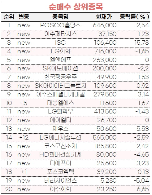 [마켓PRO] 초고수들 주가 빠져도 'POSCO홀딩스' 사들여…반도체株도 주목