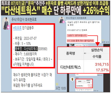 ◈오늘 급등종목 매수하는 법◈ “대박주” 공개[다산네트웍스 / 삼부토건 후속타]