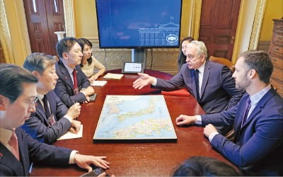 [포토] 美 백악관서 北 ICBM 브리핑 받는 김기현