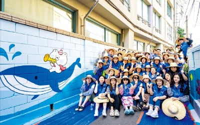 신한라이프…결식아동 급식, 벽화 그리기 '멋진 세상, 올바른 실천' 이행