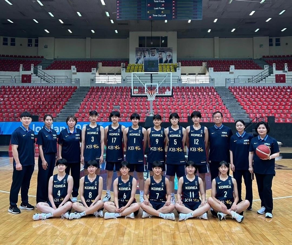 U-16 여자농구 대표팀, 아시아선수권 첫 경기서 시리아 완파