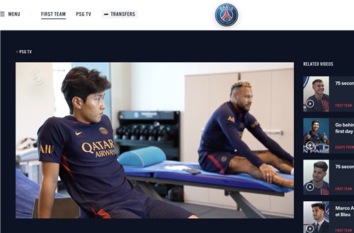 이강인, 네이마르와 나란히 구슬땀…PSG 입단 후 첫 훈련