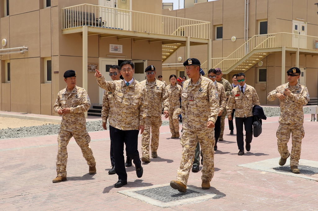 국방차관, UAE 아크부대 격려…"군사외교관 자부심 가져달라"