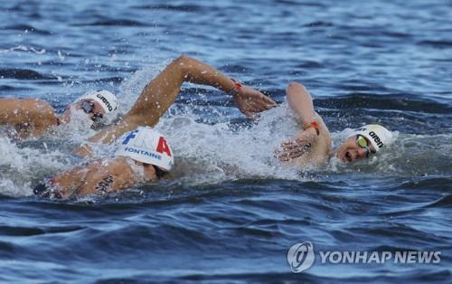 박재훈, 세계수영선수권 오픈워터 남자 10㎞ 39위…성준호 59위