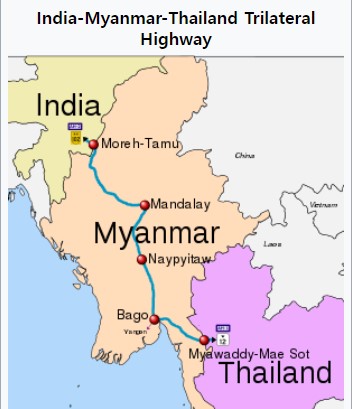 印외교 "인도·미얀마·태국 고속도로 건설재개 모색중"