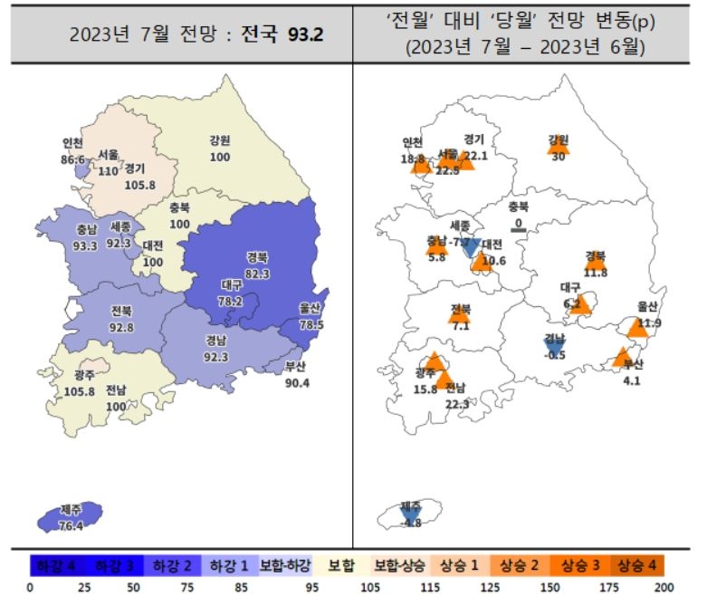 전국 주택사업경기전망 올들어 최고…수도권 보합전환