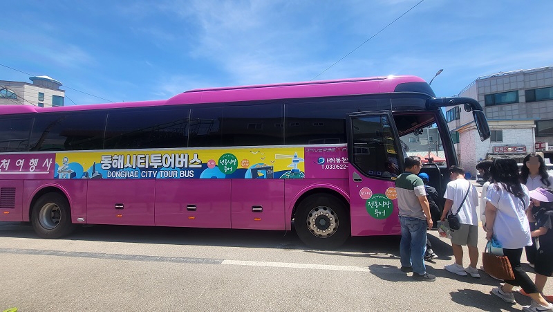 동해시, 성수기 시티투어버스 확대 운영