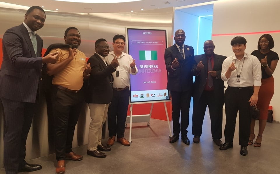 나이지리아 대사관 및 기업 대표단, 올림플래닛 본사 방문 "메타버스 기술 탐방"