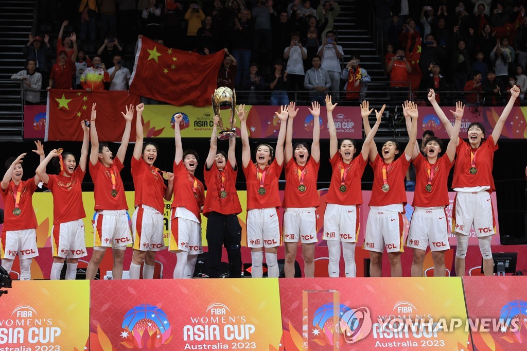 중국, 일본 꺾고 FIBA 아시아컵 여자농구 우승…MVP 한쉬