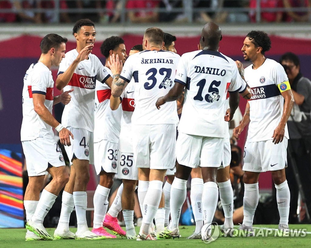 PSG, 세레소 오사카에 2-3 역전패…'이강인·네이마르 벤치'