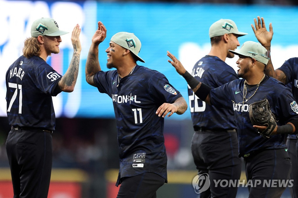 MLB 내셔널리그, 올스타전 11년 만에 승리…'결승포' 디아스 MVP(종합)