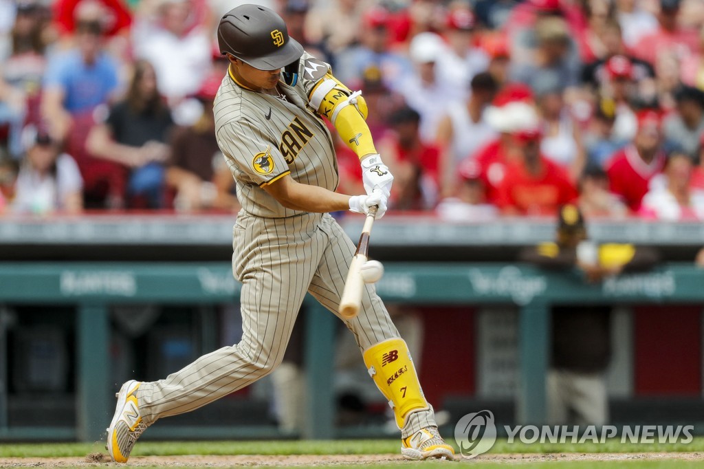 김하성 1안타 2득점…MLB 샌디에이고, 신시내티에 대승