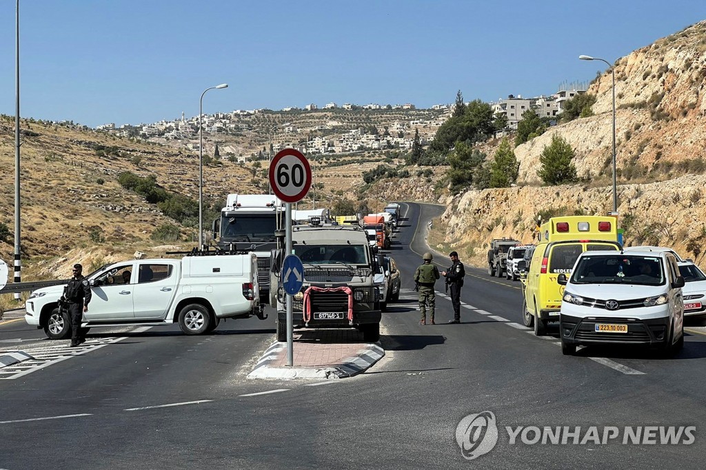 요르단강 서안서 팔 남성 총격…이스라엘 일가족 3명 부상