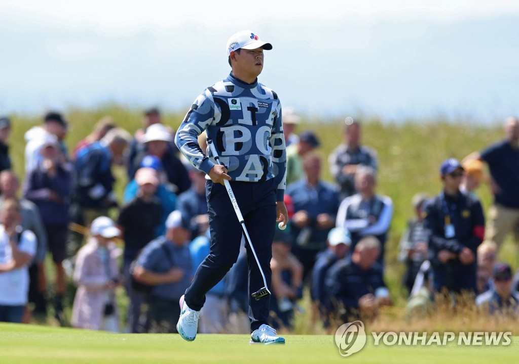 아마추어 람프레히트, 디오픈 1R 공동 선두…김시우 13위