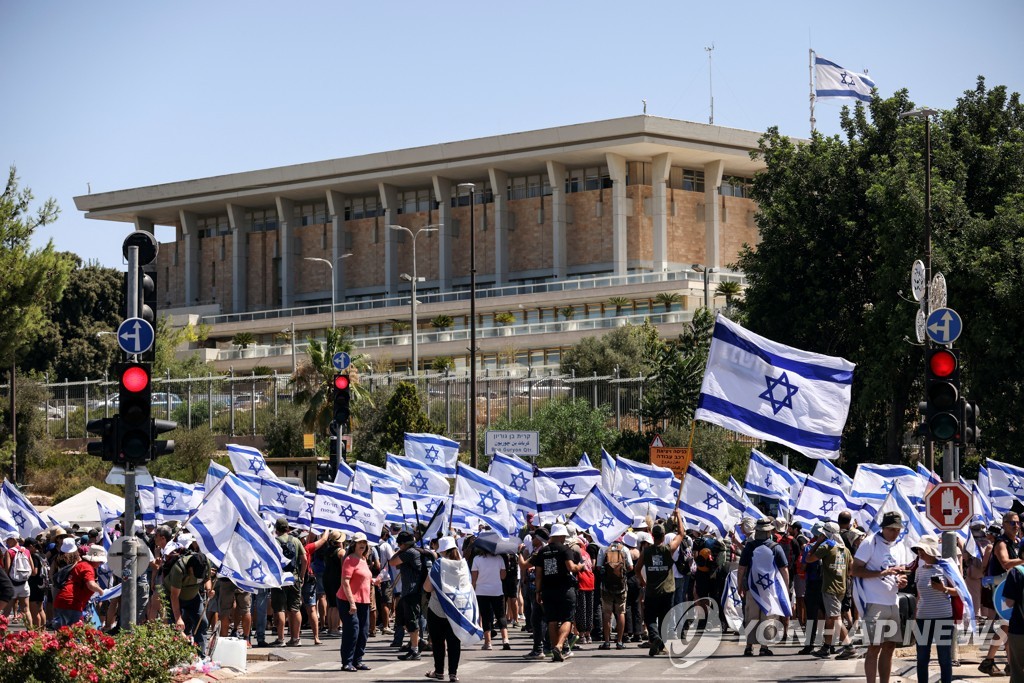 중동 유일 민주주의 이스라엘, '사법정비' 후폭풍 거셀듯