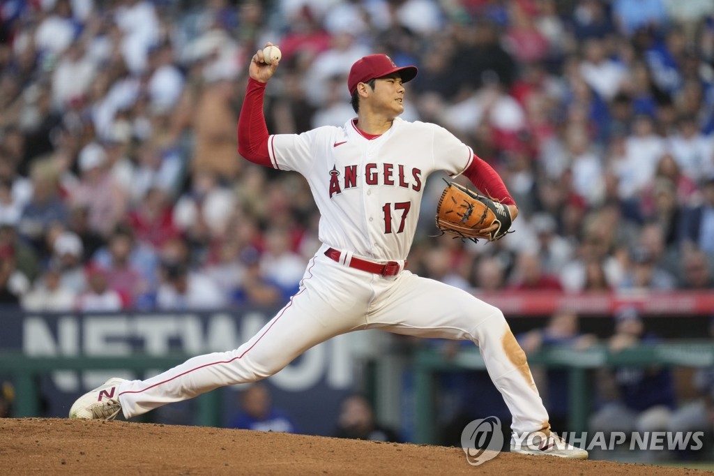 메이저리그 MVP 팬 투표서 기호 1∼4번까지 모두 '오타니'