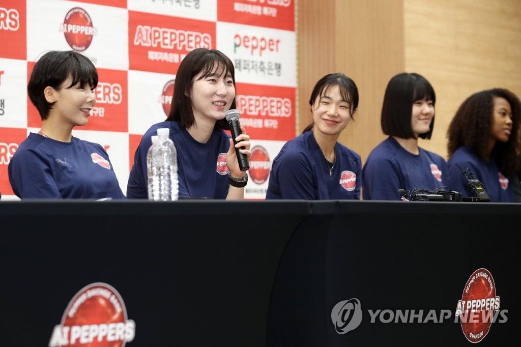 '페퍼 우승 청부사' 박정아 "제일 밑인데 무슨 부담 있겠어요"