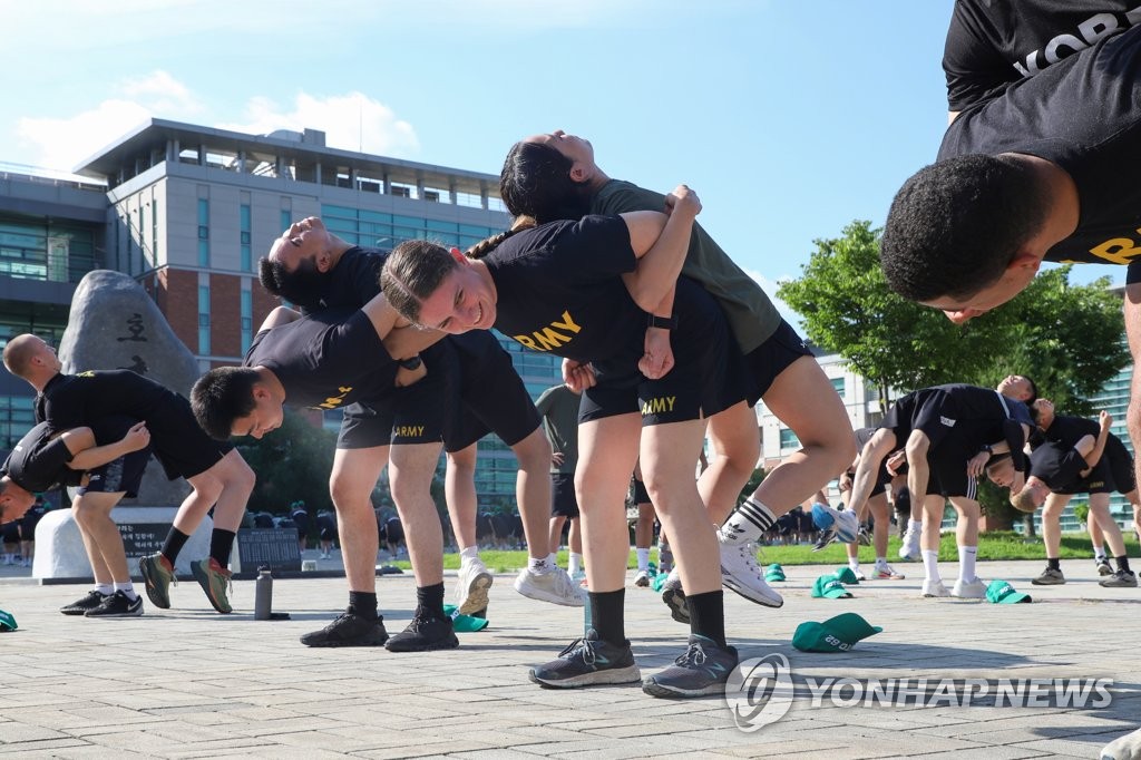 한미 ROTC 후보생, 한미동맹 70주년 기념 동반 훈련