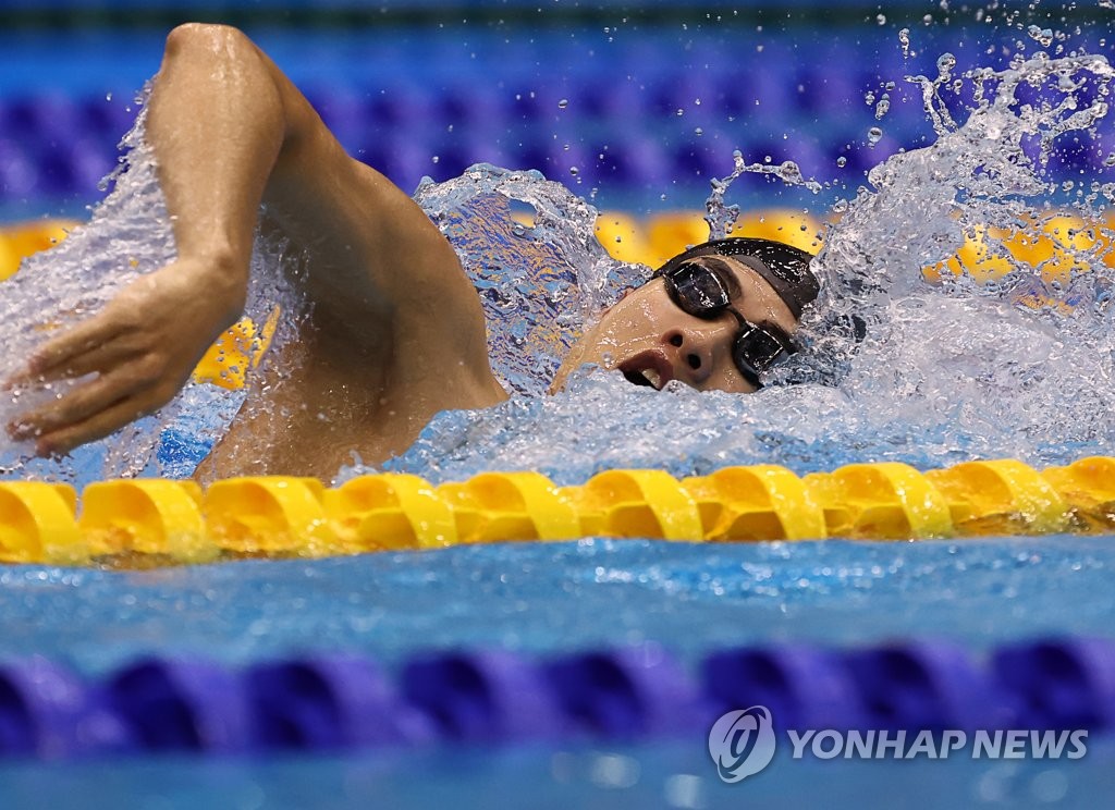 수영매체 "황선우 세계선수권 자유형 200ｍ 2위…포포비치 우승"