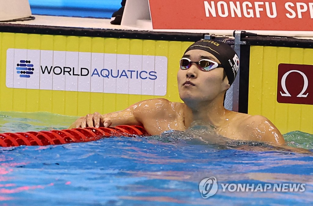 자유형 400ｍ 세계무대 경쟁력 확인 김우민…아시아엔 적수 없다