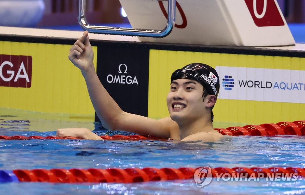 황선우, 자유형 200ｍ 銅…한국 최초 세계선수권 2회 연속 메달