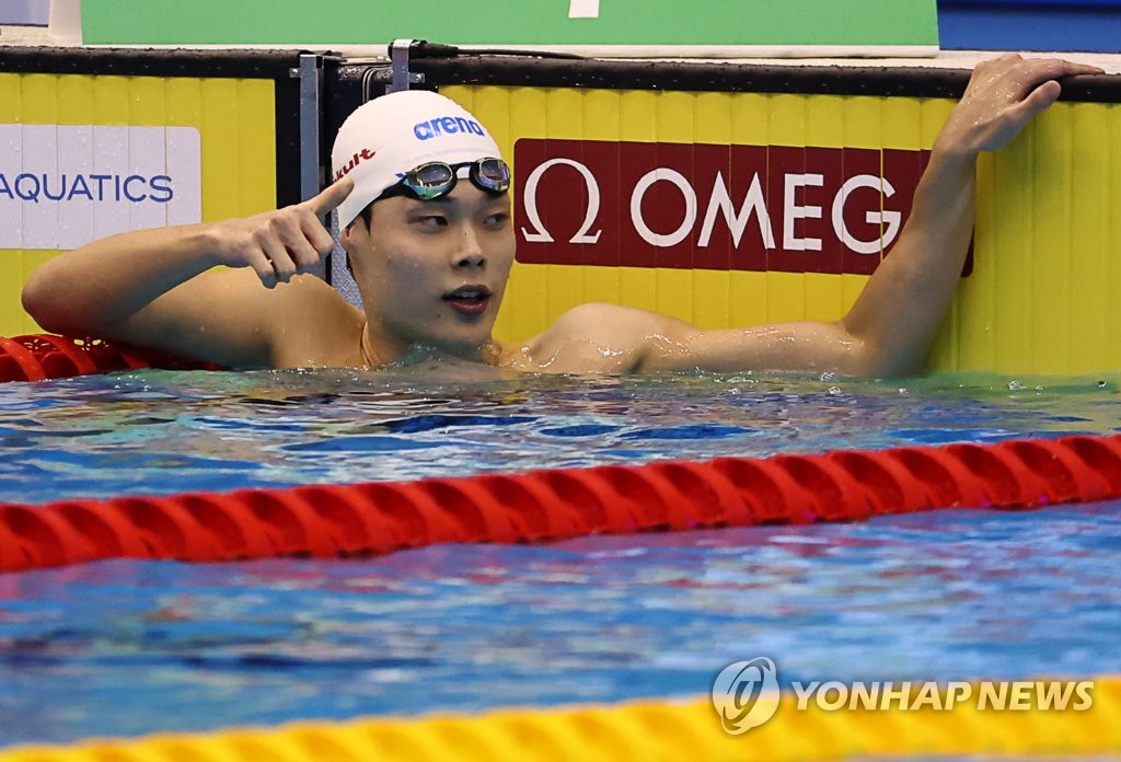 '한국수영 르네상스' 김우민·이호준의 역영…아티스틱 도약(종합)