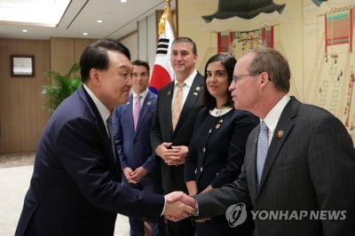 尹대통령, 美 하원 대표단 접견…"한미 동반성장 협조해달라"