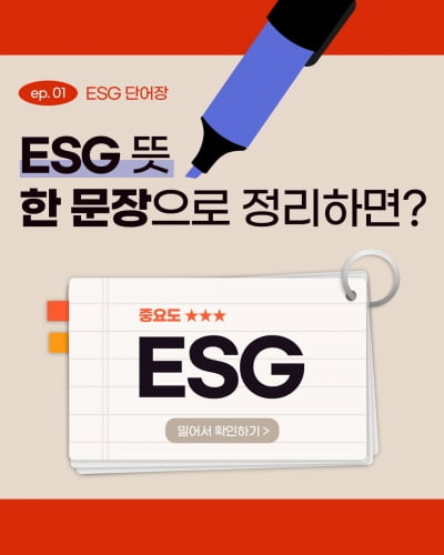 [ESG 단어장] ESG