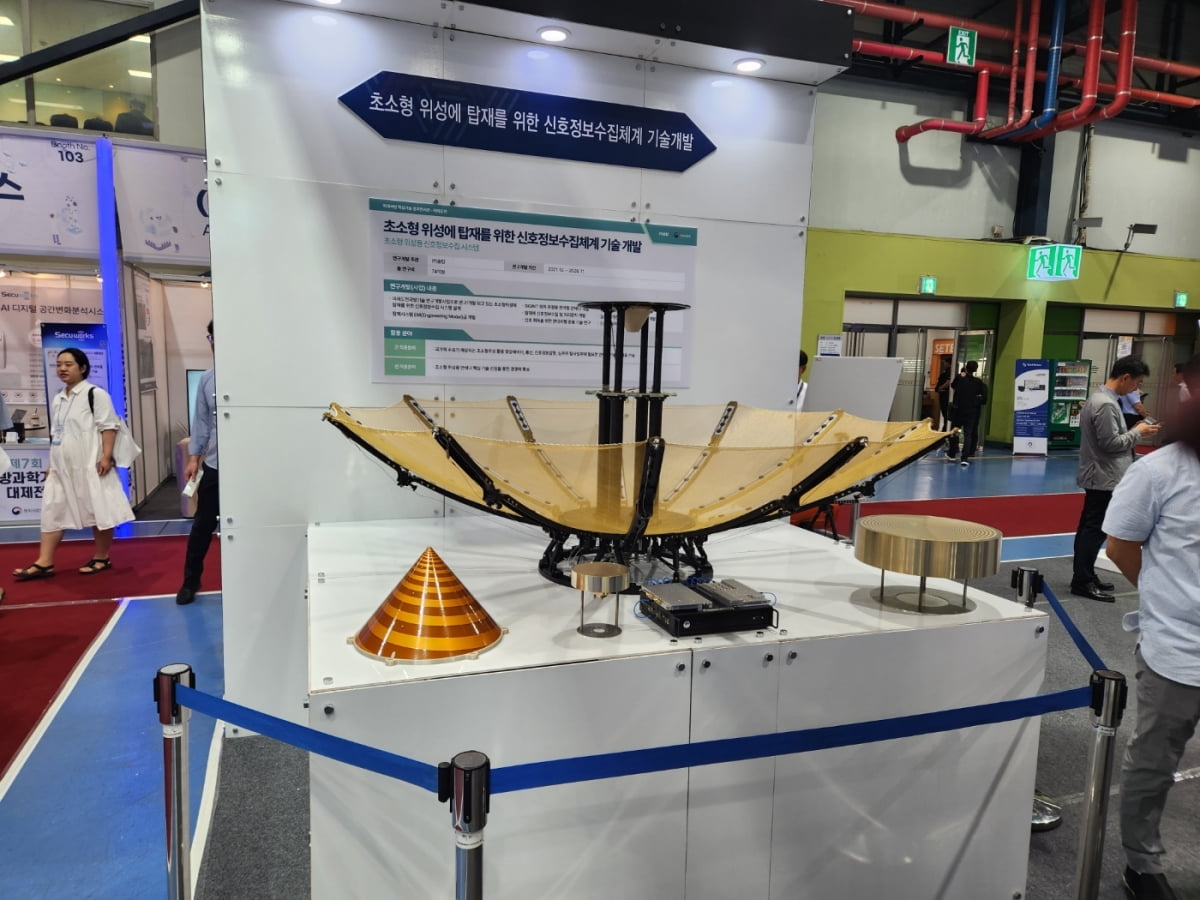초소형 위성 탑재형 '신호정보 수집' 안테나/ 김동현 기자 