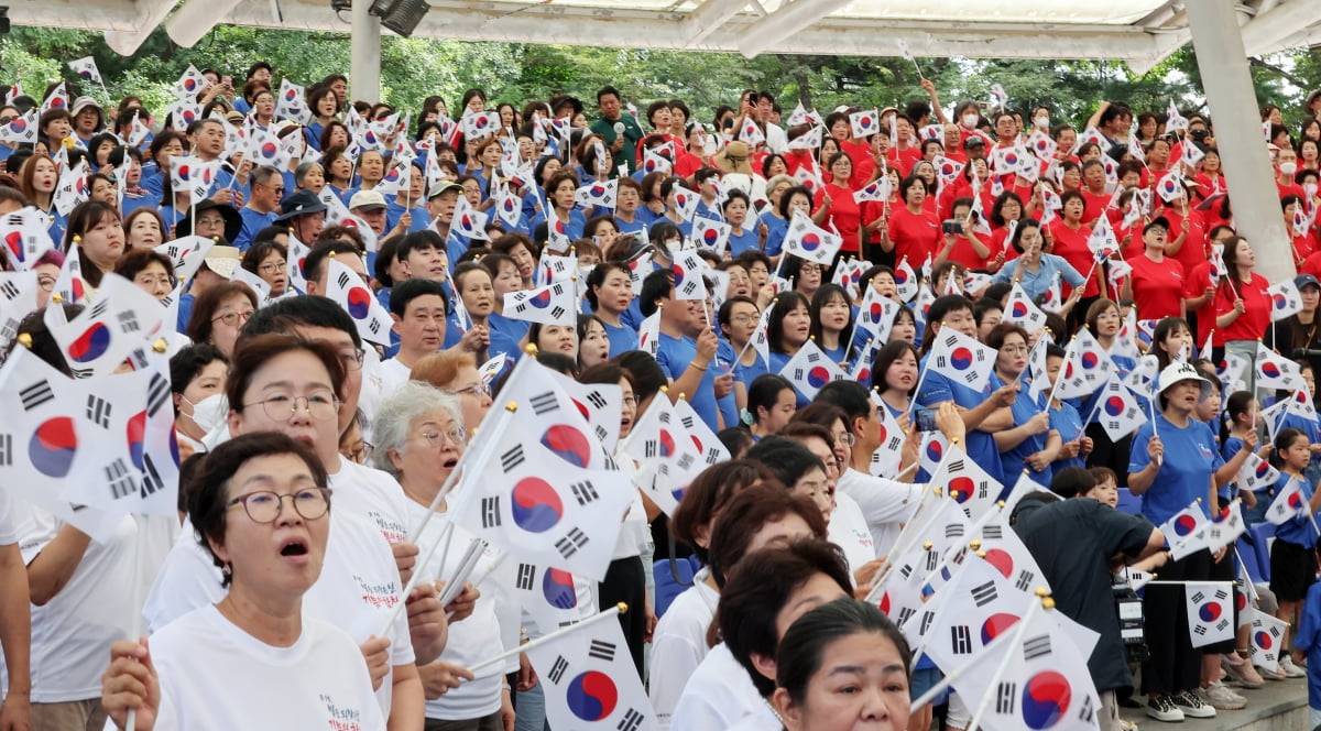 [포토] 광복절 맞이 송파구민의 합창