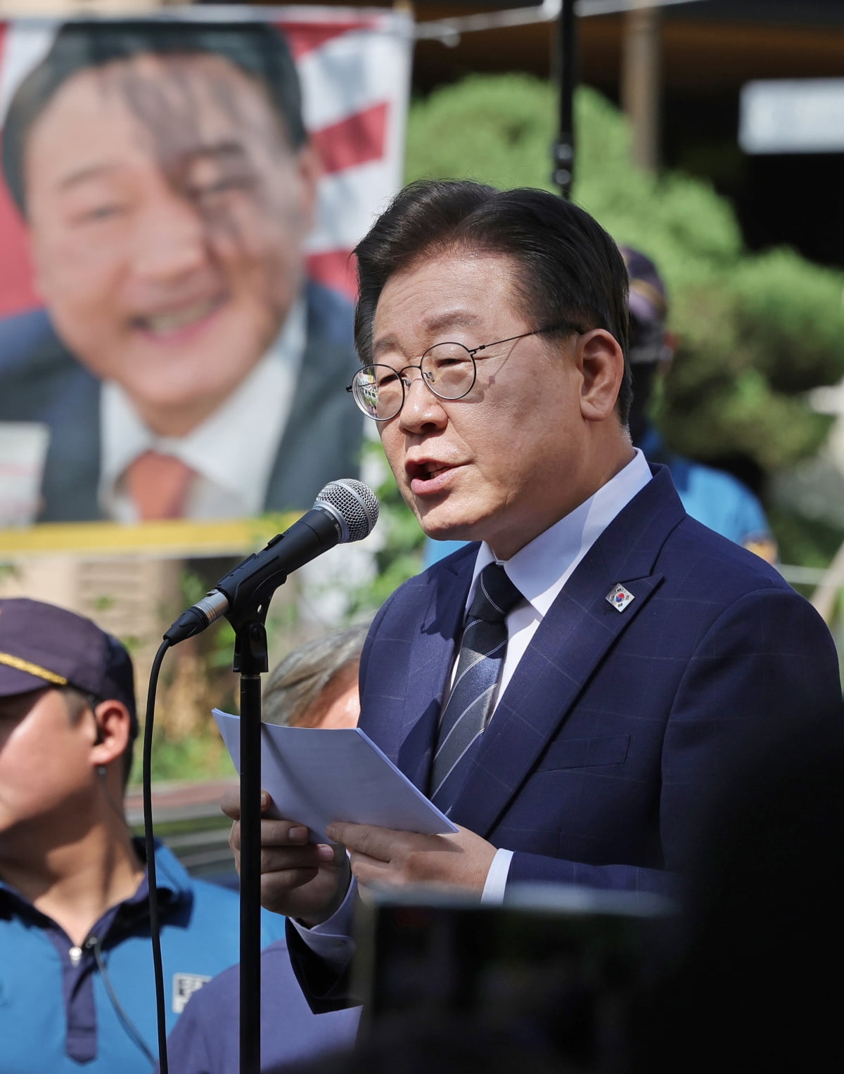 [포토] 이재명 더불어민주당 대표, '백현동 개발 특혜 의혹' 검찰 소환