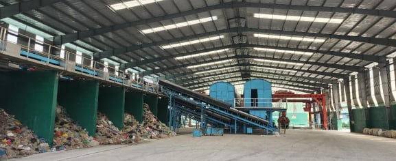 베트남 BIWASE에서 운영하고 있는 재활용 시설의 부지 내 모습. 도시유전의 RGO 플랜트가 설치될 예정이다. /사진=도시유전