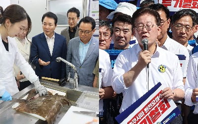 與 "민주당, 수산업 불매운동 부추겨" vs 野 "尹, 日 책임 명확히 해라"