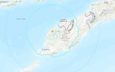 인도네시아 티모르섬 규모 5.4 지진…"쓰나미 이어질 가능성 없어"