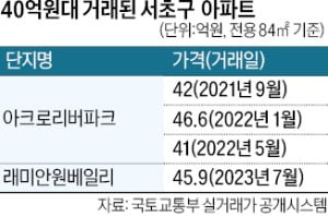 이달 입주 래미안 원베일리 45.9억…반포 '대장 아파트' 우뚝