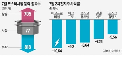 2차전지株 '와르르'…무너진 코스닥 900선